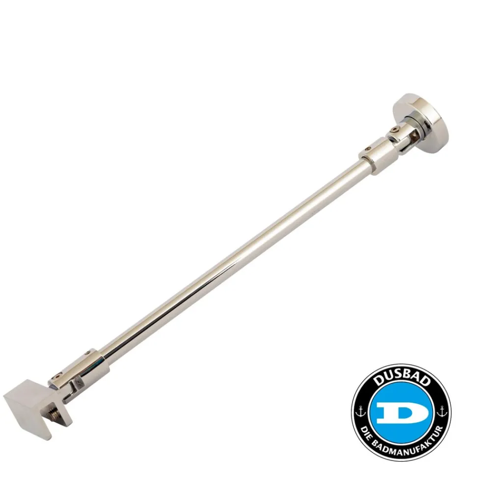 Wandanschluss-Set - Stabilisator für Duschkabine Glas/Wand 300mm, chorm ^ Dusbad Hot