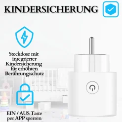 Smart WLAN Steckdose 2er Pack 16A m. Energie Monitor ^ Echos New