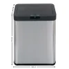 Abfalleimer mit Sensor 48L SQUARE - Inox Brushed ^ ECHTWERK