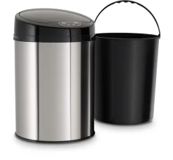 ECHTWERK Badabfalleimer 9L mit Sensor-INOX BRUSHED New