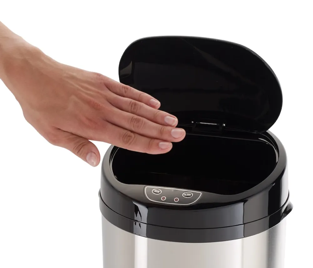 ECHTWERK Badabfalleimer 9L mit Sensor-INOX BRUSHED New