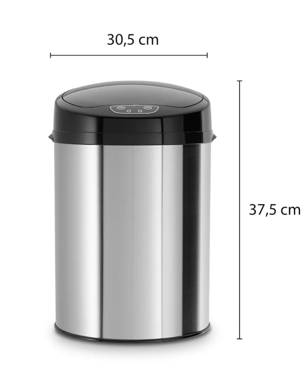 ECHTWERK Badabfalleimer 9L mit Sensor-INOX BRUSHED New
