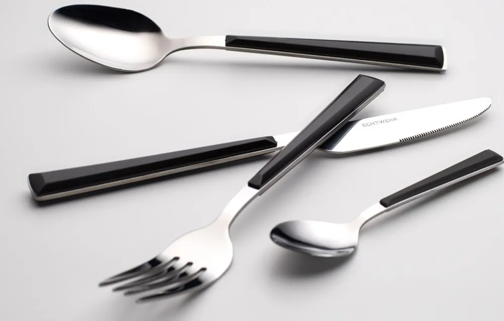 ECHTWERK Besteck Set "Basic" 16tlg black Best
