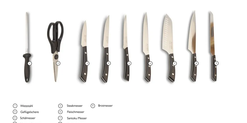 ECHTWERK Messerblock-Set "Premium" 15tlg Best