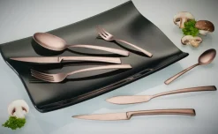 Tafelbesteck Avelino aus hochwertigem Edelstahl, 42-teilig, Bronze-Edition, Für bis zu 6 Personen ^ ECHTWERK Online
