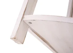 MCW Eckregal -K44, Regal Standregal Wohnregal, 3 Ablagen, 80x37x37cm MDF aus Paulownia ~ shabby weiß Best