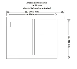 Küchen-Preisbombe Eckunterschrank 105cm Stilo Weiß Eiche Artisan Küchenzeile Küchenblock Küche Hot