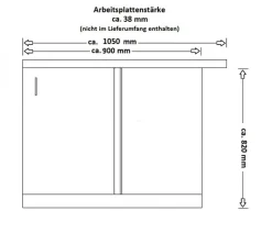 Küchen-Preisbombe Eckunterschrank 105cm Stilo Weiß Eiche Artisan Küchenzeile Küchenblock Küche Hot