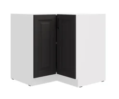 Eckunterschrank 90x90 cm Stilo Grau Küchenzeile Küchenblock Küche Landhaus ^ Küchen-Preisbombe Hot