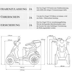 510 mit Dach, Elektromobil ^ Eco Engel Clearance