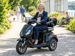 E-Seniorenmobil Yogi-IQ, Lithium-Akku, 3-Rad, 1000 Watt, Schwarz ^ ECONELO Clearance