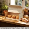 Brotbox mit Klappdeckel aus nachhaltigem Bambus Brotkasten ^ Ecosa Discount