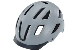 ECO Urban Fahrradhelm, ABS-Hartschale, mit LED-Licht und Reflektionsstreifen, Größe: 59-61 cm, Farbe: grau ^ Prophete Sale