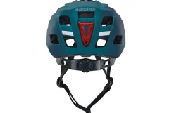 Prophete ECO Urban Fahrradhelm, stoßfeste Hartschaum-Innenschale, mit LED-Licht und Reflektionsstreifen, Größe: 52-59 cm, Farbe: blau Discount