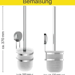 Eisl WC Bürstengarnitur ohne bohren Discount