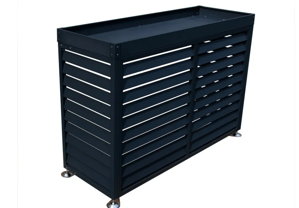 Elephant ® Wärmepumpenverkleidung WPV-14050-AP mit Pflanzdeck Set anthrazit New