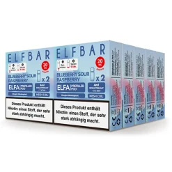 ELFA Prefilled Pod x 2 - Blueberry Sour Raspberry 2.0% , 10er Pack ^ Elf Bar
