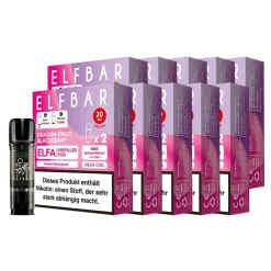 Elf Bar ELFBAR ELFA Prefilled Pod x 2 - Dragon Fruit Blackberry 2.0% , 10er Pack Clearance