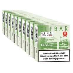 Elf Bar ELFA Prefilled Pod x 2 - Kiwi Passion Fruit Guava 2.0% , 10er Pack Outlet