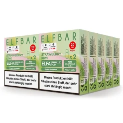 ELFA Prefilled Pod x 2 - Strawberry Kiwi 2.0% , 10er Pack ^ Elf Bar Hot