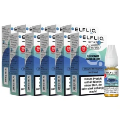 ELFBAR ELFLIQ - Coconut Blueberry Nicotine Salt Liquid 10ml 2.0% 10er Pack ^ Elf Bar Hot