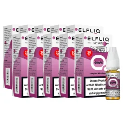 ELFBAR ELFLIQ - Grape Nicotine Salt Liquid 10ml 2.0% 10er Pack ^ Elf Bar Sale
