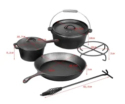 EL FUEGO Dutch Oven Set 5tlg. Sale