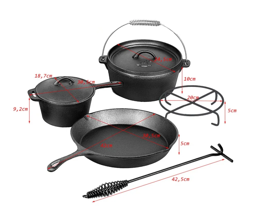 EL FUEGO Dutch Oven Set 5tlg. Sale