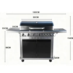 ® Gasgrill "Detroit" 6+1 Brenner ^ EL FUEGO Hot