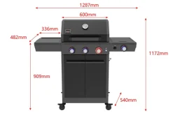 ® Gasgrill "Key West" 3+1 mit Turbozone ^ EL FUEGO Best