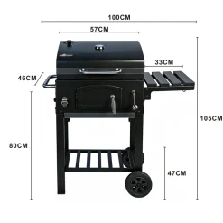 EL FUEGO ® Holzkohlegrill "Ontario II" Clearance