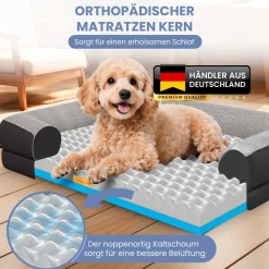 Orthopädiche Hundebett, - Größe ^ eloneo