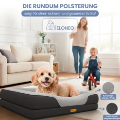Orthopädiche Hundebett, - Größe ^ eloneo