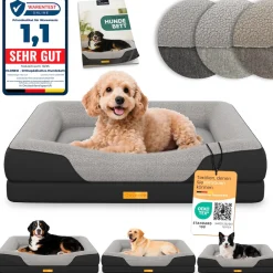 Orthopädiche Hundebett, - Größe ^ eloneo