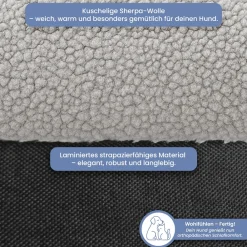 Orthopädiche Hundebett, - Größe ^ eloneo