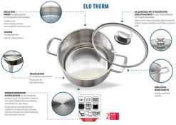 Elo Stahlwaren ELO Therm Edelstahl Topfset 5-tlg Hot