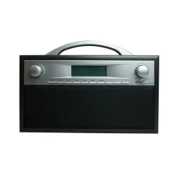 DAB-7000.1 DAB+ Radio, Holzgehäuse, Schwarz/ Grau ^ elta Hot
