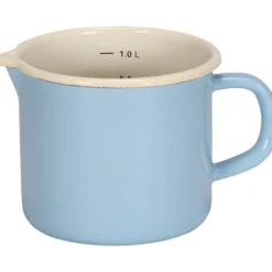 sonstige Emaille-Milchtopf mit Ausguss Serie SYLT, 12 cm