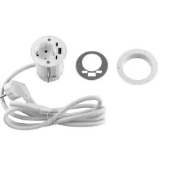 kalb Material für Möbel Energon; Multiporteinbau- steckdose; 230VAC; 16A USB-Port A/C New