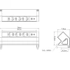 3er Aufsatzsteckdose zum Anklemmen, USB A/C, 3-fach Steckdose, 230V 16A, für Möbel, Steckdosenleiste, EU-Schutzkontaktstecker, Ampereon ^ kalb Material für Möbel Sale