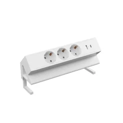 3er Aufsatzsteckdose zum Anklemmen, USB A/C, 3-fach Steckdose, 230V 16A, für Möbel, Steckdosenleiste, EU-Schutzkontaktstecker, Ampereon ^ kalb Material für Möbel Sale