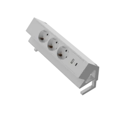 3er Aufsatzsteckdose zum Anklemmen, USB A/C, 3-fach Steckdose, 230V 16A, für Möbel, Steckdosenleiste, EU-Schutzkontaktstecker, Ampereon ^ kalb Material für Möbel Sale