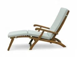 Prestige Home Living Outdoor Ergonomische Sonnenliege, Saunaliege inkl. Auflage aus Akazienholz Clearance