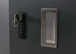 3er-Mülltonnenverkleidung / 2er-Fahrradgarage mit Pflanzkasten -N79, abschließbar 130x193x208 cm Metall anthrazit ^ MCW Hot