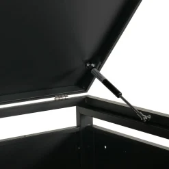4er-Mülltonnenverkleidung -E83, Mülltonnenbox Mülltonnenabdeckung, erweiterbar 117x263x80cm ~ anthrazit, Stahl 108kg ^ MCW Discount