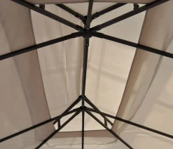Ersatzbezug für Dach Pergola Pavillon Nisa 4,5x3,5m ~ creme ^ MCW Discount