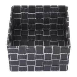 MCW 4er-Set Aufbewahrungskorb -C37, Dekokorb Korb Körbchen Aufbewahrung Regalkorb Deko 12x19x19cm ~ dunkelgrau Discount