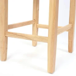 2er-Set Barhocker Cesena Leder ~ braun, helle Füße ^ MCW Outlet