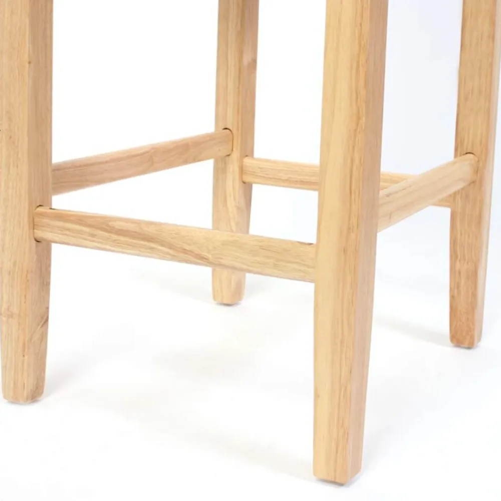 2er-Set Barhocker Cesena Leder ~ braun, helle Füße ^ MCW Outlet
