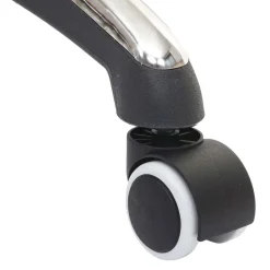 5er-Set Hartbodenrollen -H86, Bürostuhl-Rollen Stuhlrollen, 150kg belastbar Ø 11mm ~ weiß ^ MCW Clearance